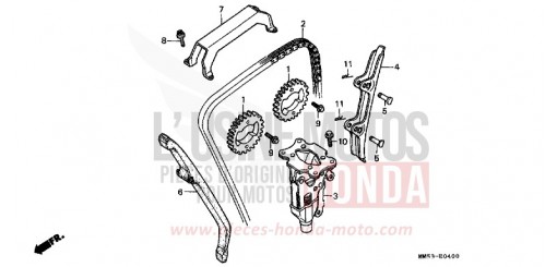 CAM CHAIN/TENSIONER CBR1000FK de 1989